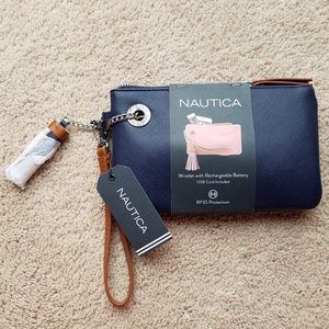 New Nautica Rechargable phone wristlet